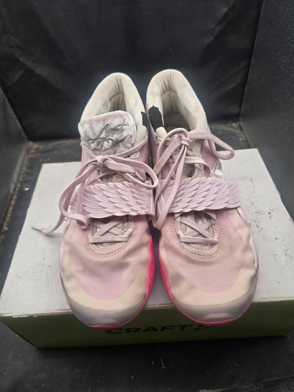 Nike Women's Pink Athletic Sneakers with Wing Accent